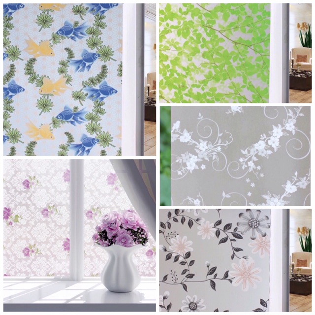 Decal dán kính, giấy dán kính mờ khổ rộng 45cm