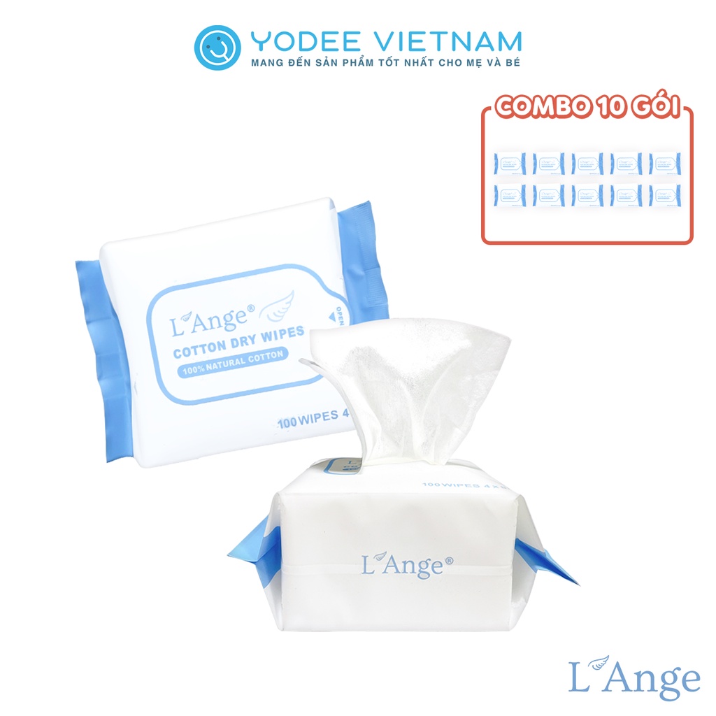 Combo L'Ange 10 gói khăn vải đa năng