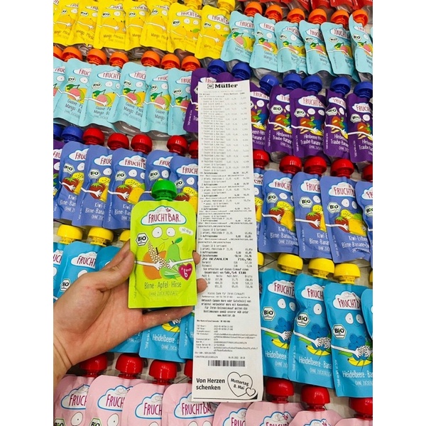 💦💦 HOA QUẢ NGHIỀN HỮU CƠ FRUCHTBAR ĐỨC ĐỦ VỊ CHO BÉ TỪ 6M💦💦