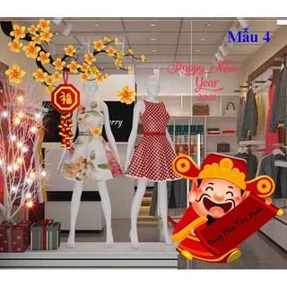 Decal trang trí Tết 2021