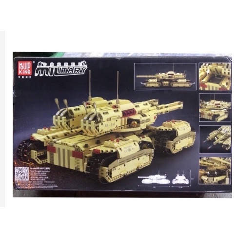 Đồ chơi xếp hình Mould King 20011 Xe tăng sa mạc có điều khiển có 3296pcs