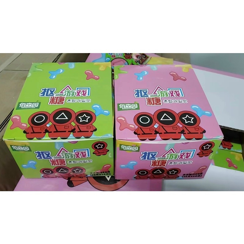 (giá sỉ) hộp 30 tách kẹo trò chơi con mực squid game