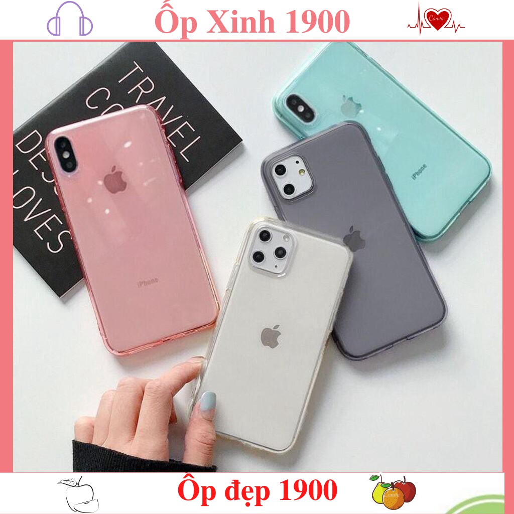 Ốp iphone - Ốp Lưng Pastel Trong Suốt Cao Cấp  iphone 6/6plus/6s/6s plus/6/7/7plus/8/8plus/x/xs/xs max/11/11pro/11promax