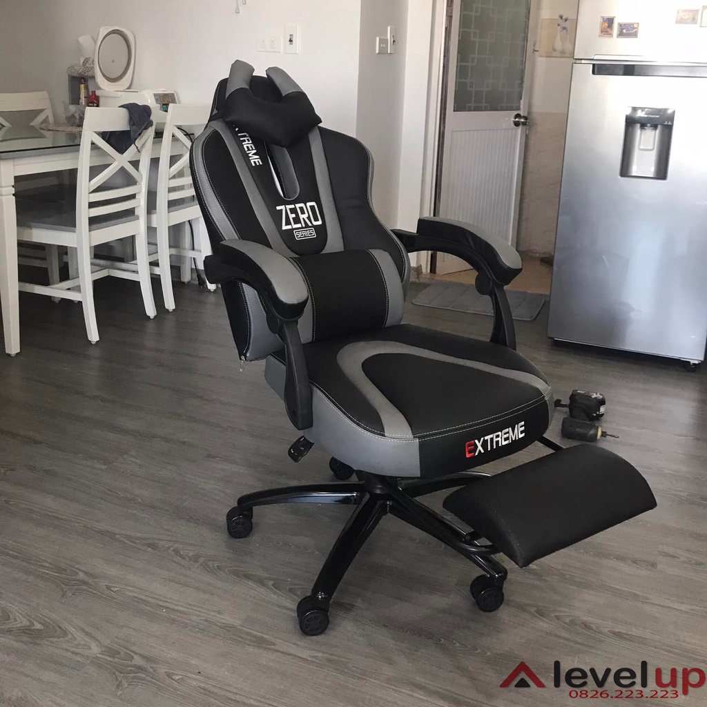 Ghế gaming, chơi game, ghế xoay văn phòng - Extreme Zero Có Kê Chân, Ngả Lưng, Nâng Hạ - Bảo Hành 12 Tháng