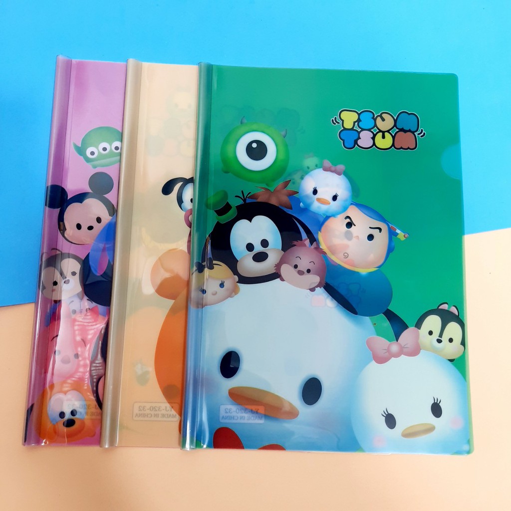 File rút gáy hình A4 - Kẹp file tài liệu - Hình siêu nhân/ Công chúa/ Doraemon/ Gấu bông - 1 chiếc