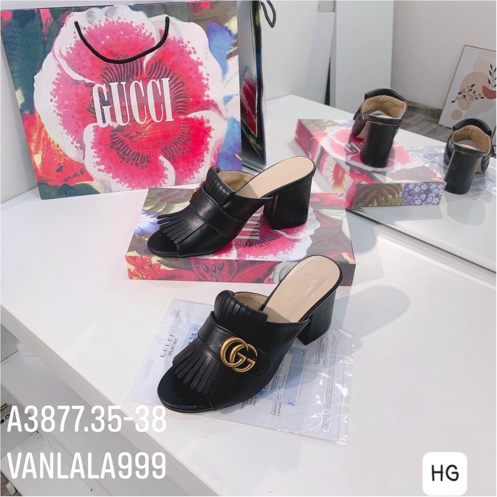 Xuồng Gucci tua rua hàng loại 1 đế dập logo