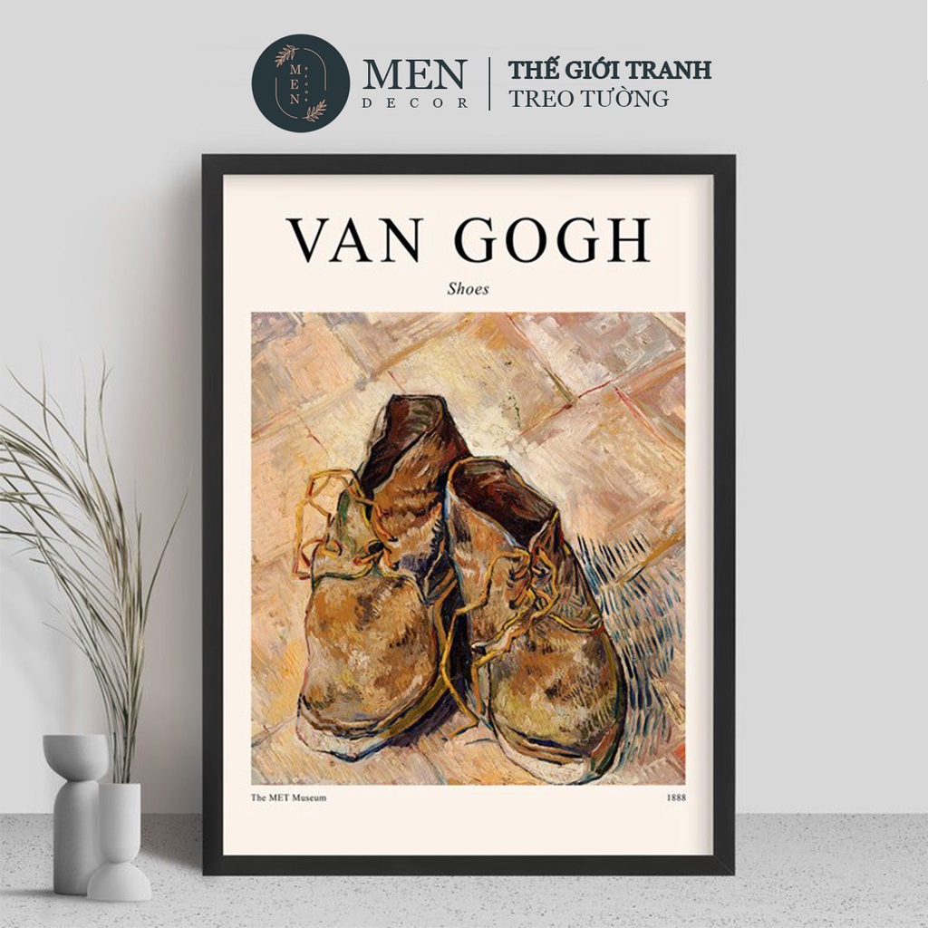Tranh treo tường canvas Van Gogh 01 trang trí phòng khách đẹp có khung - MEN DECOR