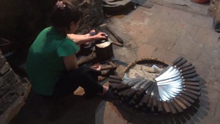 Dao chặt làng nghề Đa Sỹ thép nhíp