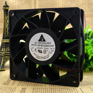 Quạt Biến Tần Pfb1224Uhe Mới Delta 12038 24v 2.40a 12cm