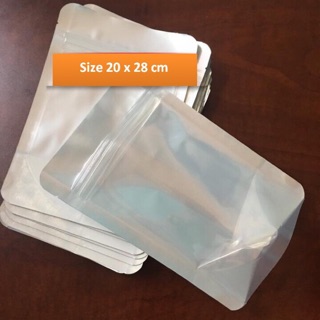 1kg Túi zip bạc size 15x22 - 18x26 - 20x28 - 22x32 - 25x35