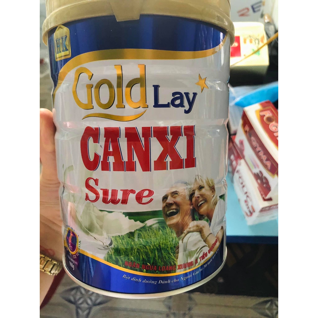 Sữa Goldlay canxi dành cho người già, loãng xương 900g - chắc xương khớp, ngừa tiểu đường