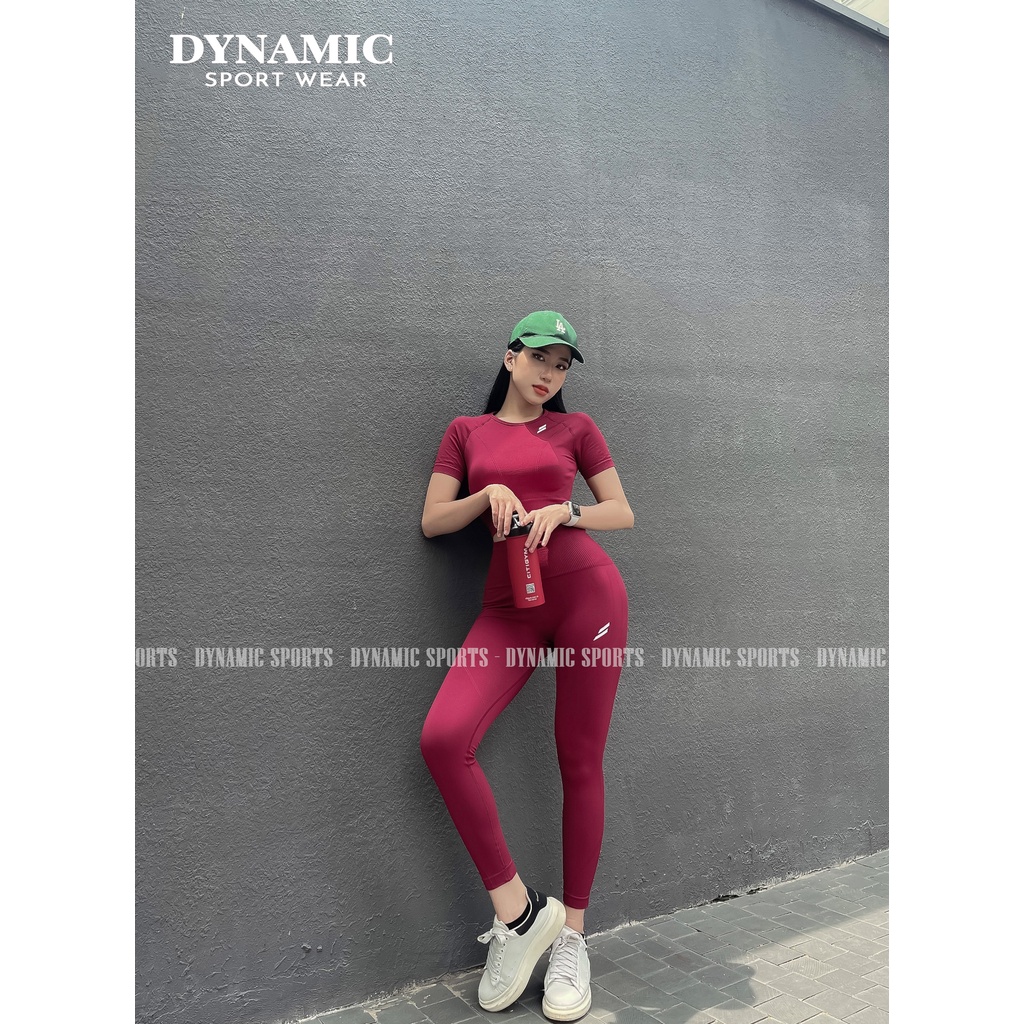 Set Quần dài và Croptop thể thao tập Gym, Yoga, Aerobic nữ Doyoueven H