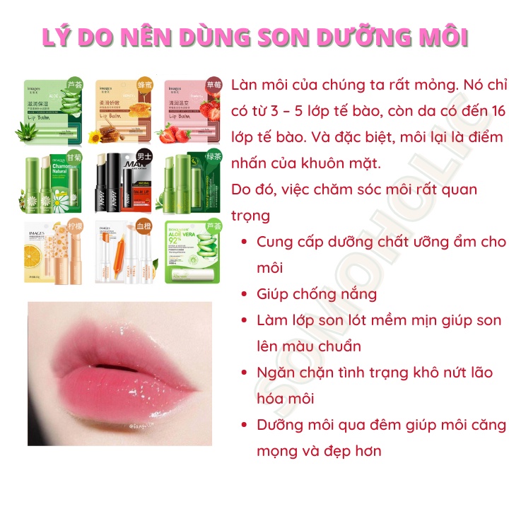 Son Dưỡng Môi Chiết Xuất Thiên Nhiên Bioaqua Somoholic DM3-NHADAM