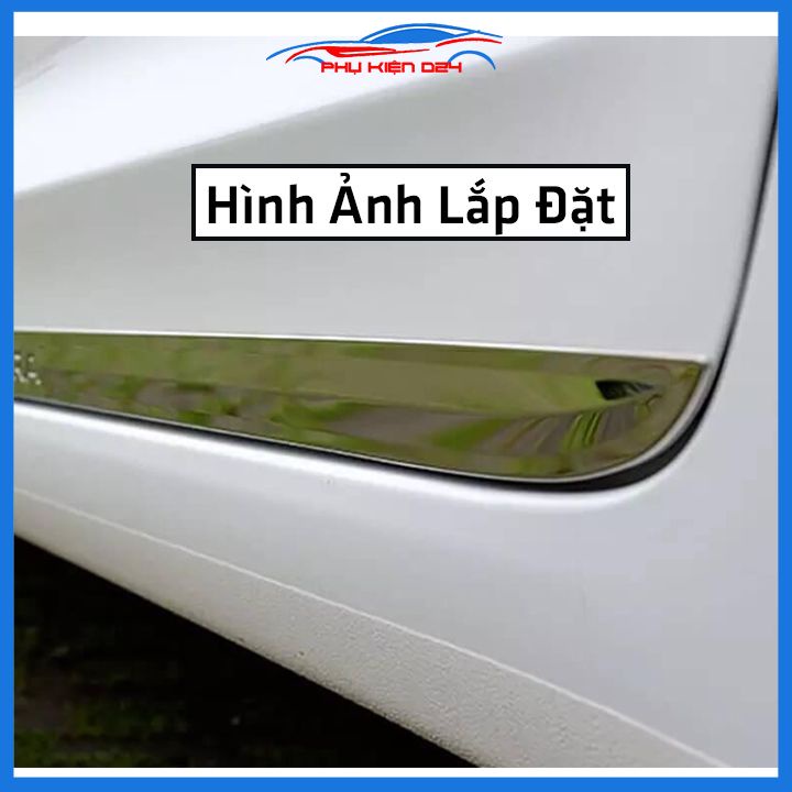 Bộ ốp nẹp sườn Elantra 2016-2017-2018-2019-2020-2021-2022 mạ crom trang trí làm đẹp xe