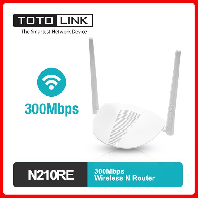 Wifi Totolink N210RE bộ phát wifi router chuẩn N 300Mbps Chính hãng bảo hành 24 tháng