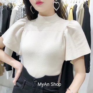 🌿 ÁO LEN CỘC VAI BỒNG CỔ 3 PHÂN💞