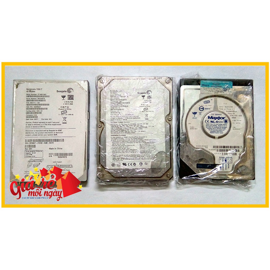 Ổ Cứng HDD ATA IDE 40Gb Máy tính PC | BigBuy360 - bigbuy360.vn