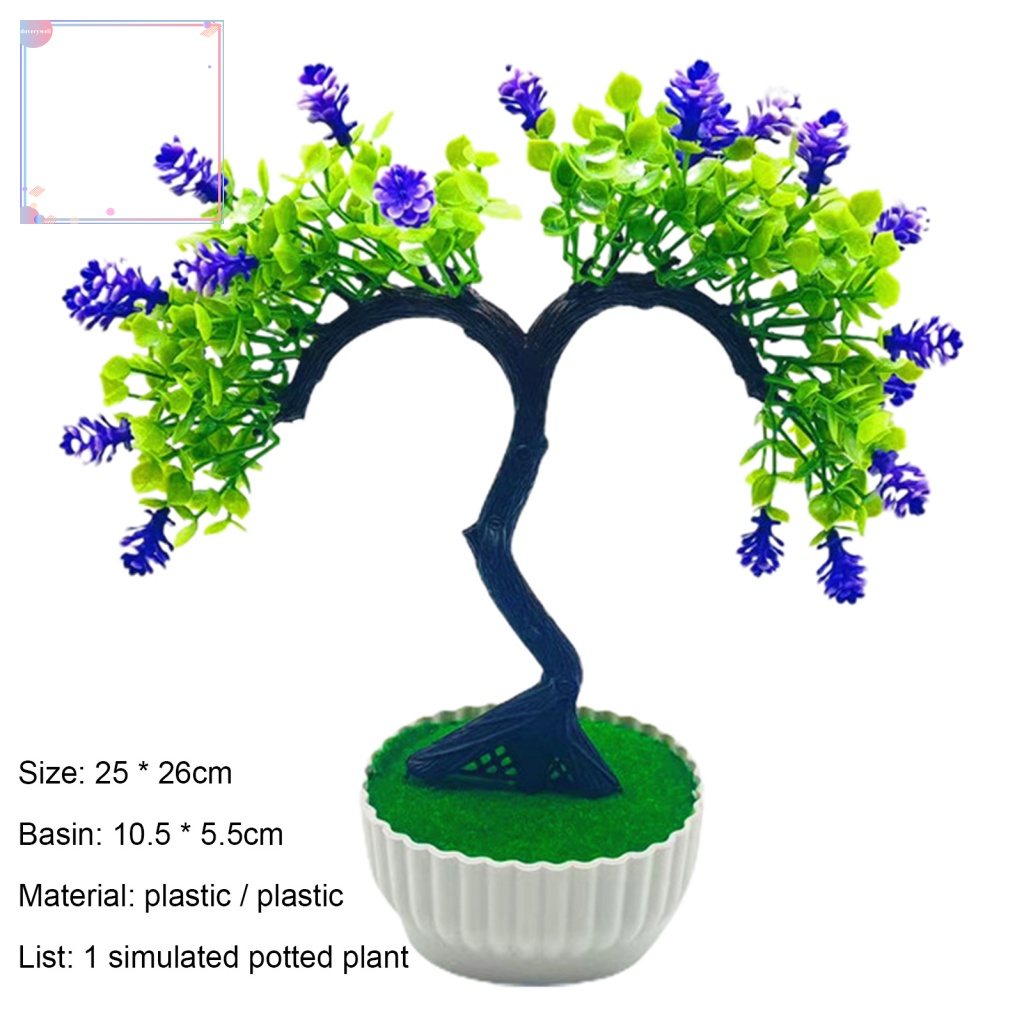 Chậu Cây Bonsai Giả Trang Trí Bàn Làm Việc