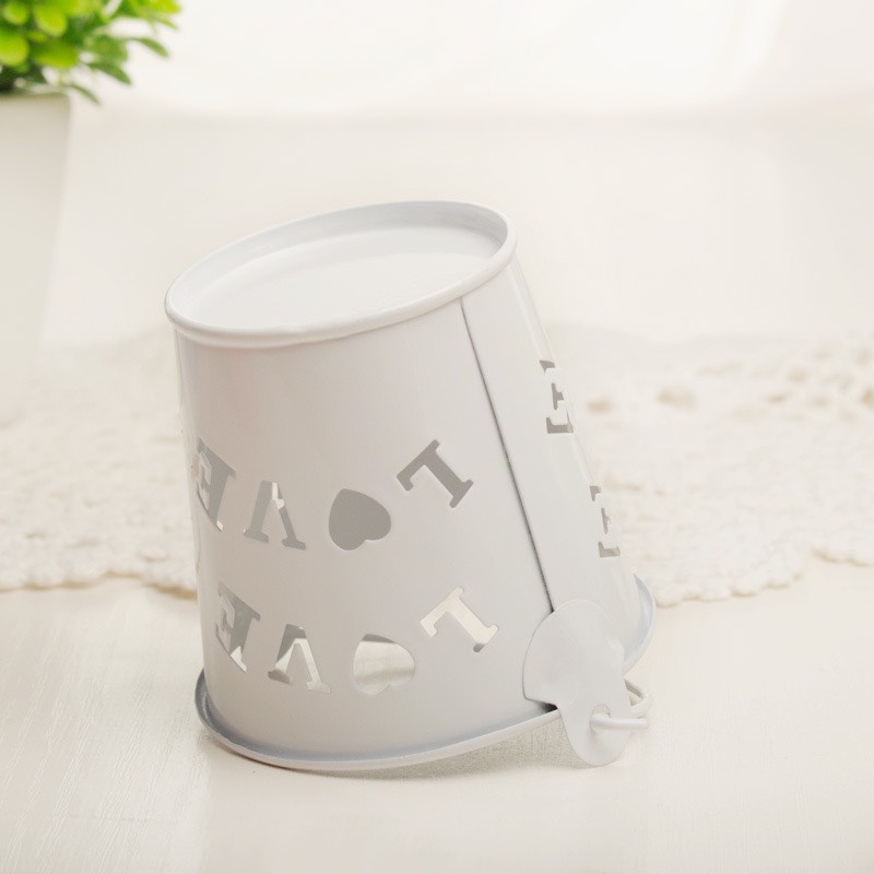 Xô sắt mini decor góc nhỏ siêu dễ thương