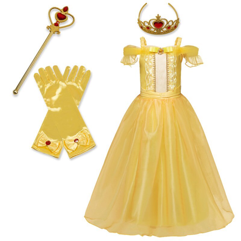 Đầm hóa trang công chúa NNJXD dành cho bé gái dịp Halloween chủ đề phim Frozen