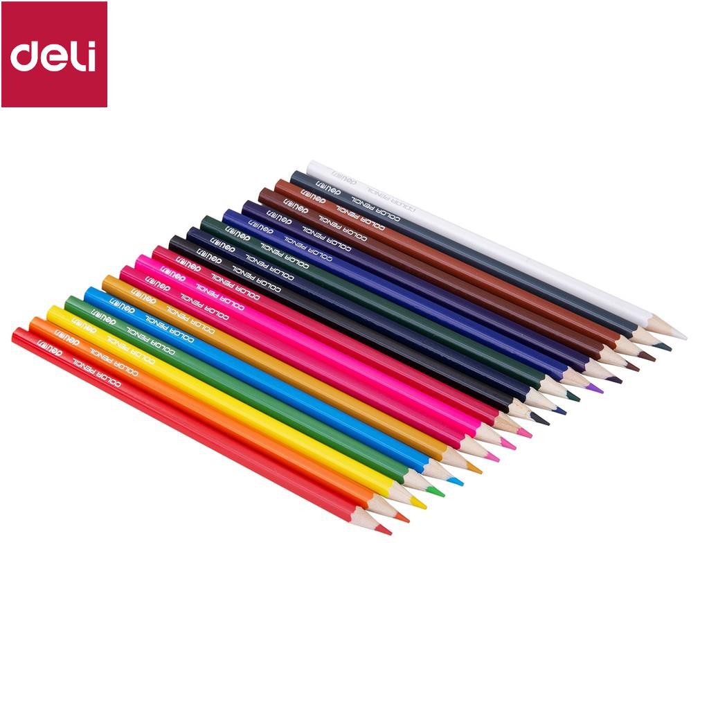 Bút chì màu học sinh Deli - 12 màu/18 màu/24 màu/36 màu - 7016/7017/7018/7019 [Deli]