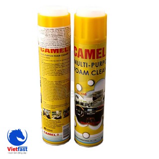 Chai xịt bọt Camel đa năng vệ sinh nội thất  ô tô  650ml