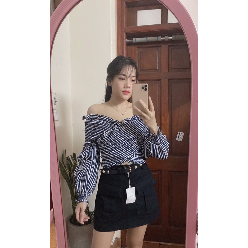 áo trễ vai Zara Auth