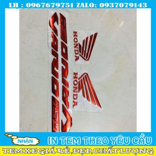 Combo logo Vario 150 và cánh chim honda đỏ