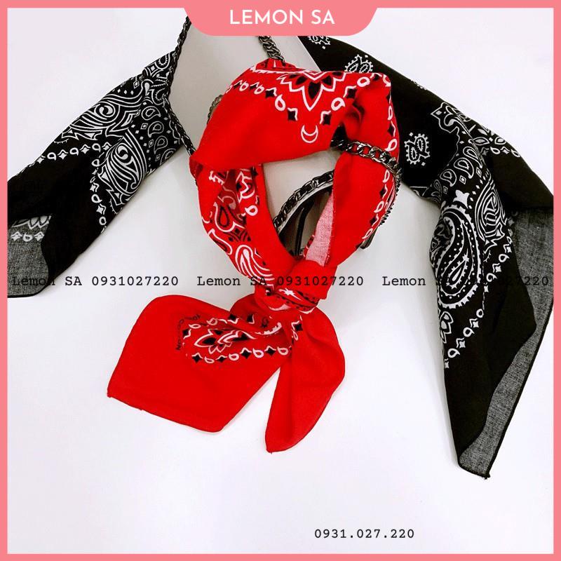 Khăn bandana khăn turban vải size 60*60cm