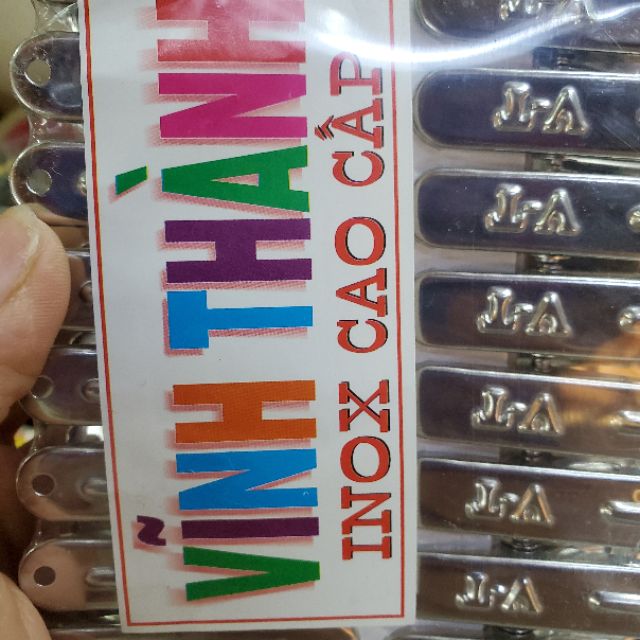 Vĩ 20 kẹp inox cao cấp 1×5cm
