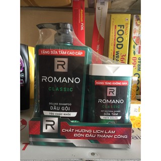 Dầu gội đầu romano classic 650g