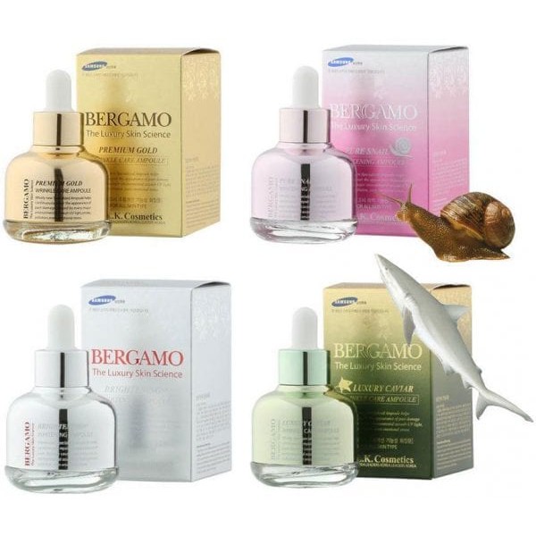 Tinh chất BERGAMO The Luxury Skin Science Premium Gold 30ml - serum dưỡng trắng, cấp ẩm