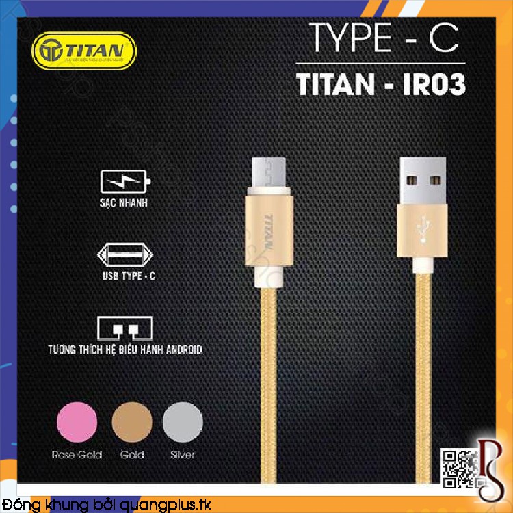 Cáp USB Type-C TITAN IR03