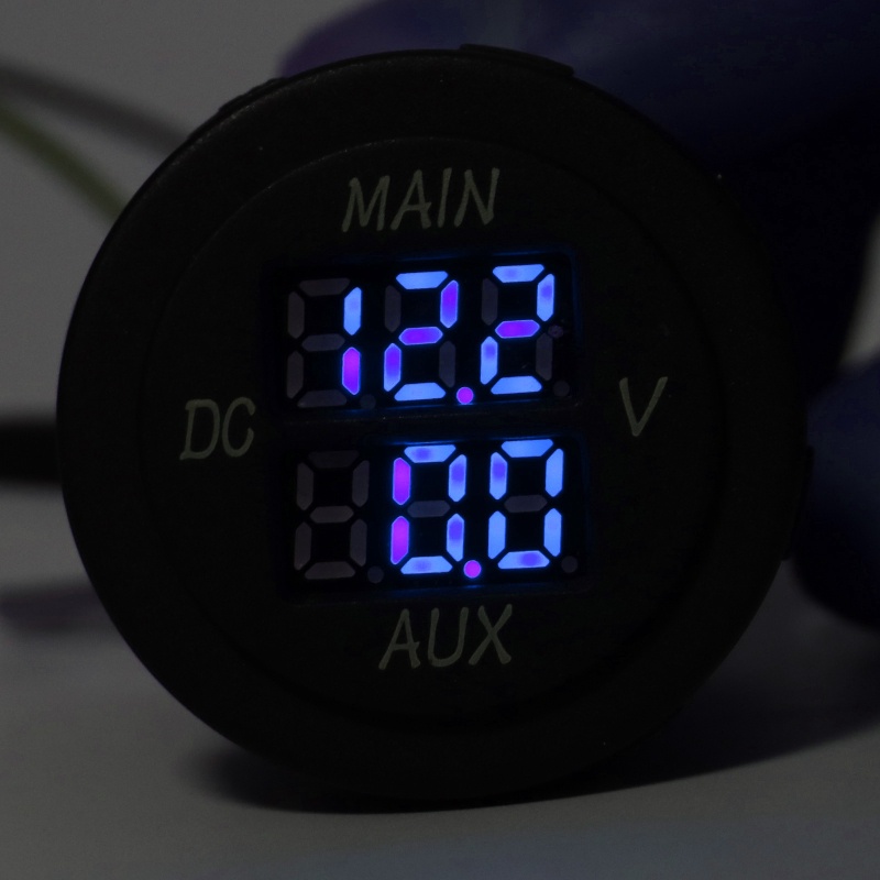 Vôn Kế Kỹ Thuật Số Màn Hình LED Chuyên Dụng Cho Xe Hơi