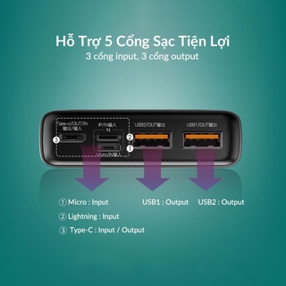 【BASEUS FAST CHARGE 22.5W】Sạc dự phòng Vỏ KIM LOẠI Baseus Adaman 10000/ 20000mah Sạc nhanh cho iPhone 12/ Samsung/ Mac