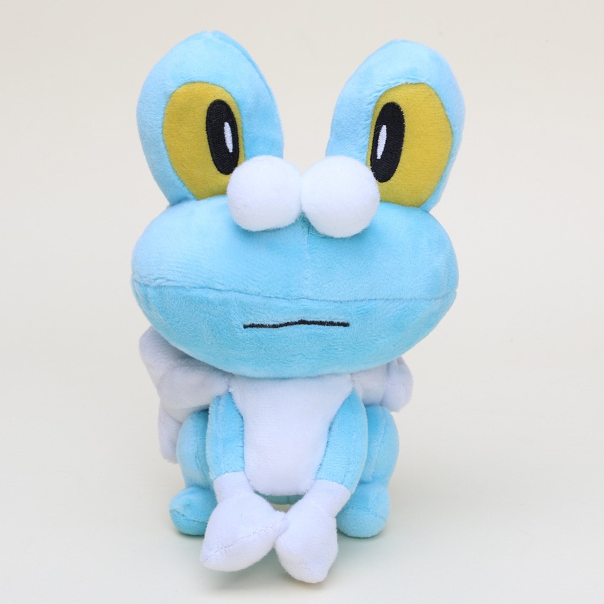 Gấu nhồi bông 17cm/7" hình Froakie trong phim hoạt hình XY Pokemon frog plush toy