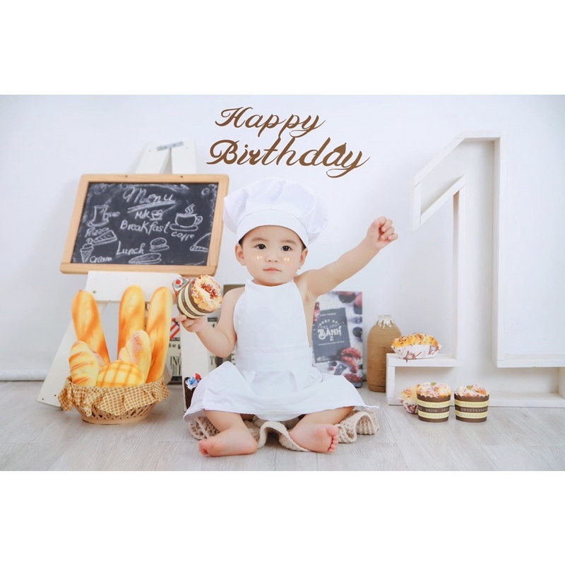 Trang phục đầu bếp 1 tuổi