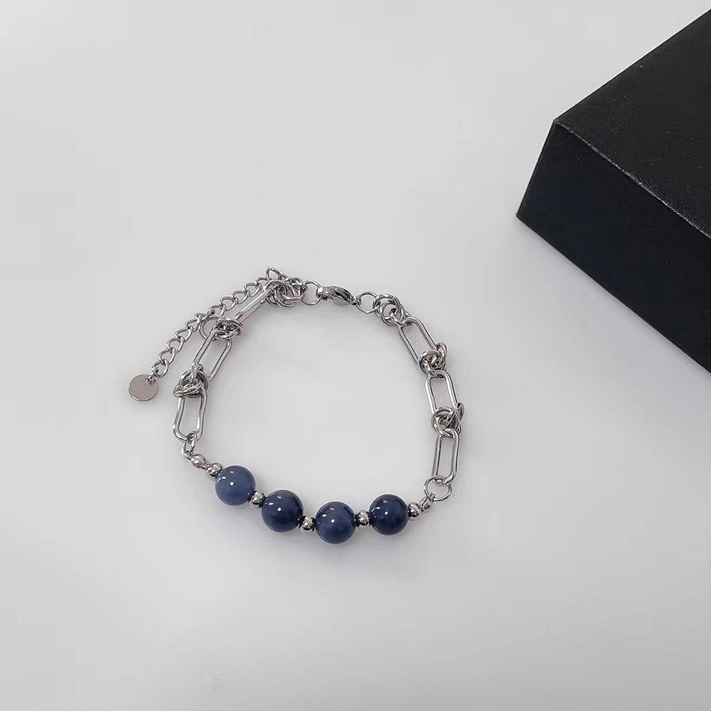 Vòng Tay Hai Lớp Đính Đá Mã Não Phong Cách Retro Thời Trang Cho Nữ|Vòng Tay Chuỗi Hạt Thời Trang Cho Nữ