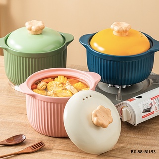 Nồi gốm sứ cao cấp dùng kho cá hầm canh nấu cháo vân dọc Under1000k