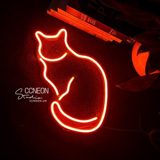 Đèn Trang Trí Led Neon Sign Hình Mèo [Mẫu 14]