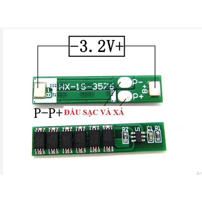 Mạch bảo vệ pin 1S 12A dùng cho 6 cell pin