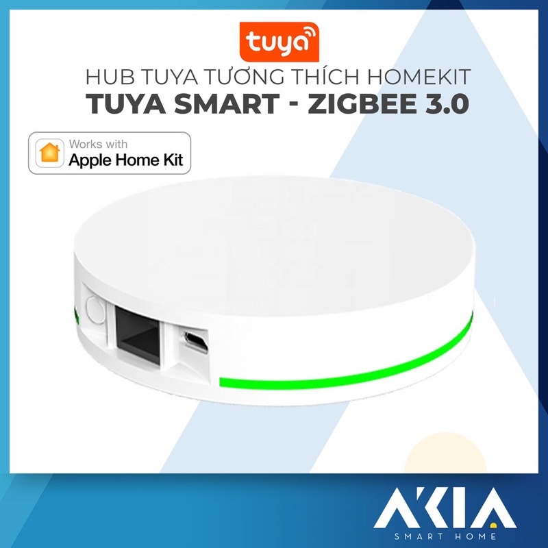 Bộ trung tâm Zigbee nhà thông minh hệ Tuya /SmartLife | Hub Tuya Zigbee LAN /Wifi