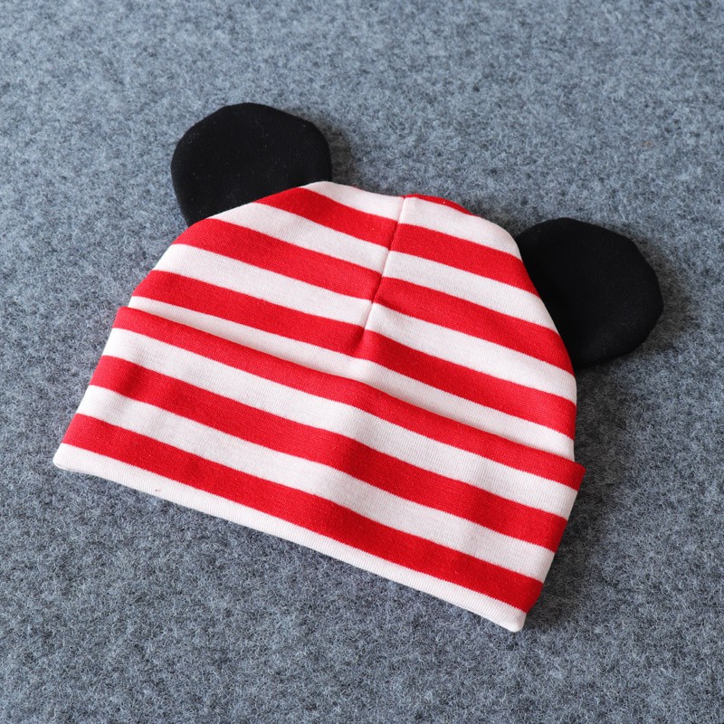 Mũ Cotton Vải Mềm Tai Mickey Cho Bé 6 - 20m