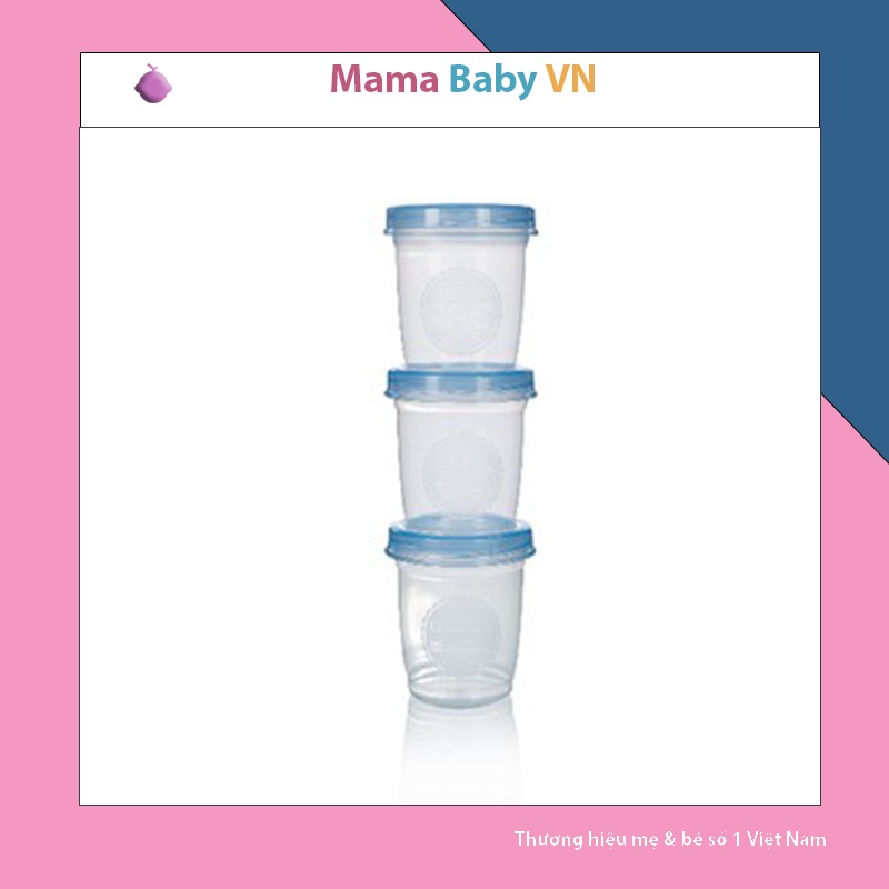 Bộ 3 cốc trữ thức ăn Upass cho bé UP0327N Mama Baby VN