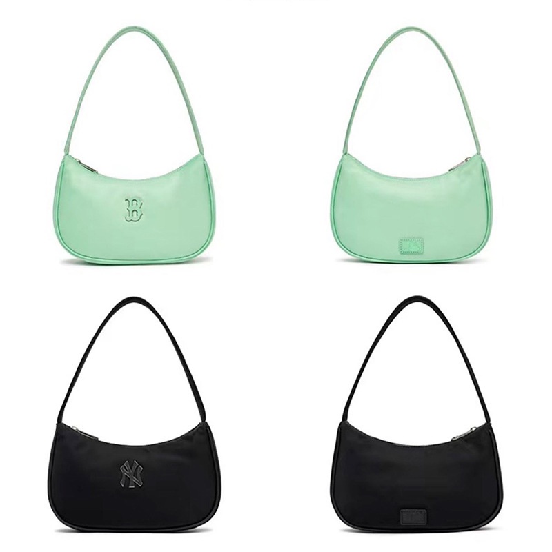 Túi Kẹp Nách Mlb NY Màu Trơn Khóa Kéo Phong Cách Xuân Hè Cho Nữ 2022