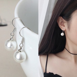 Bông tai NT nhân tạo dáng cong, Khuyên tai nữ thiết kế nữ tính