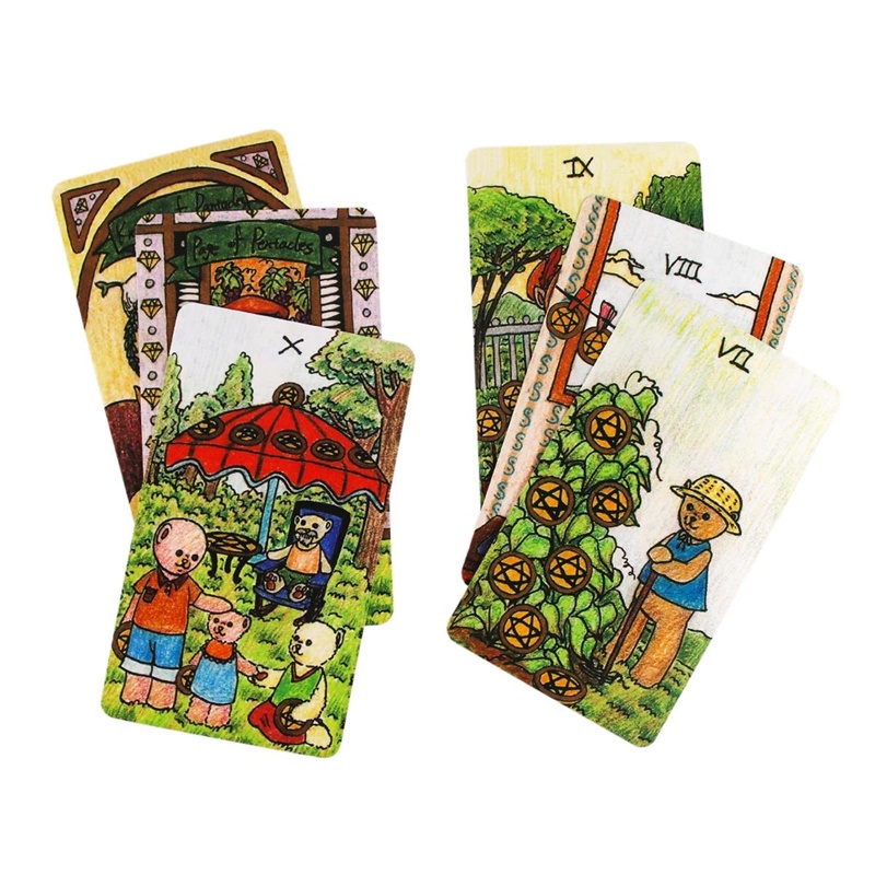Muppet Bear Tarot Deck 78 Card Tarot Deck High Quality Board Game For Beginners Fun Divination Game