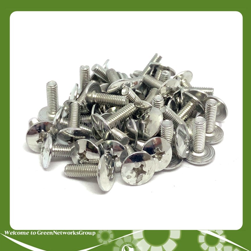 Bộ 50 con ốc dàn áo wave 6ly2 sắt Greennetworks