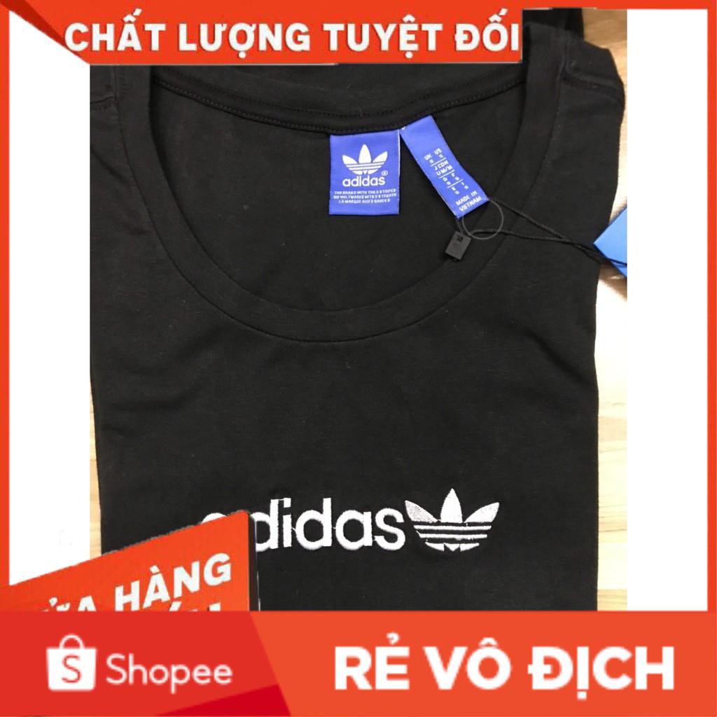 ÁO THUN NGẮN TAY ADIDAS MÀU ĐEN UNISEX (VIDEO, ẢNH THỰC TẾ) | BigBuy360 - bigbuy360.vn