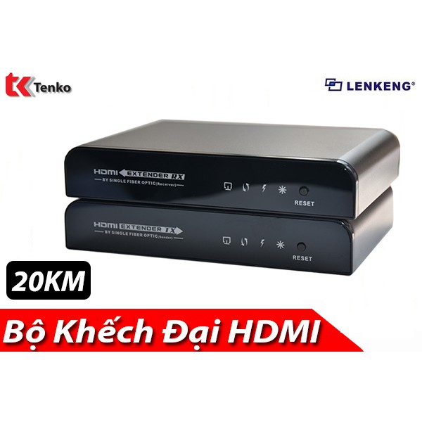 Bộ Khuếch Đại HDMI 20km Qua Cáp Quang Trục LKV 378